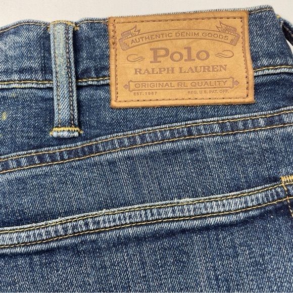 Polo Ralph Lauren Classic Fit Patchwork Jeans Sz 40x32 - Picture 10 of 10